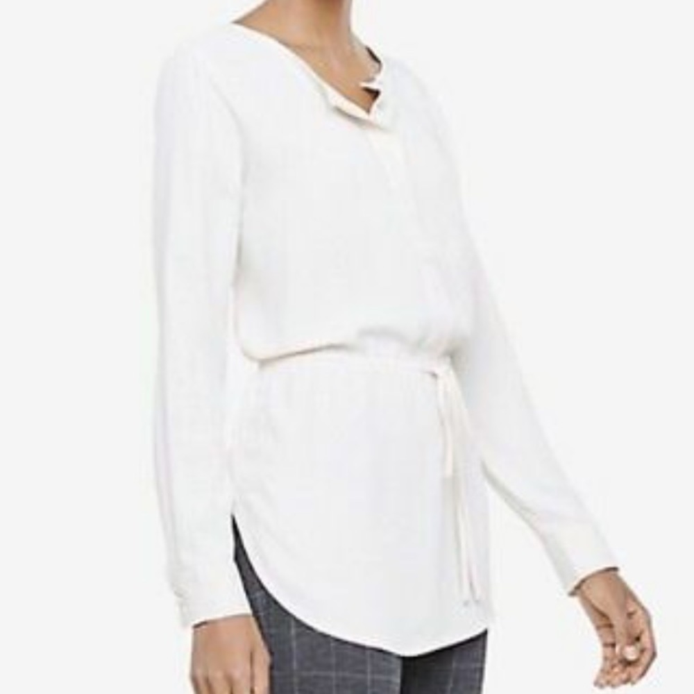 Ann Taylor tied blouse EUC